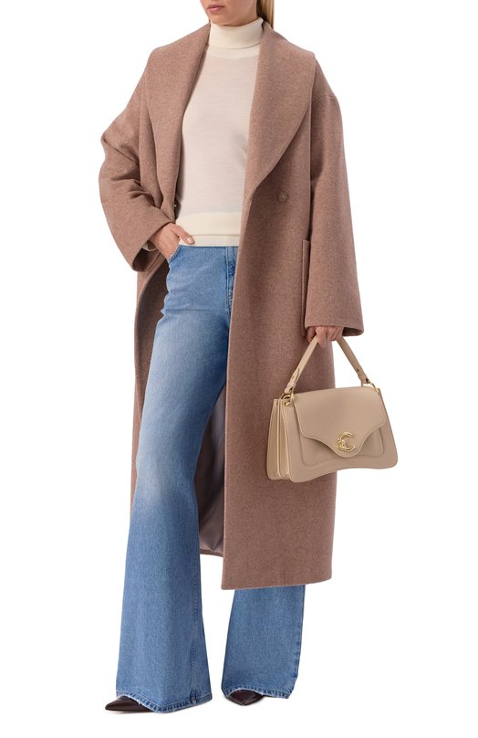 Пальто из шерсти и кашемира Seven Lab 225-S-W-00-01-083 Бежевый  225-S-W-00-01-083 Фото 2