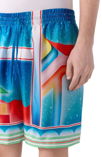 Шелковые шорты CASABLANCA, арт. MPF25-TR-012-07, фото 5