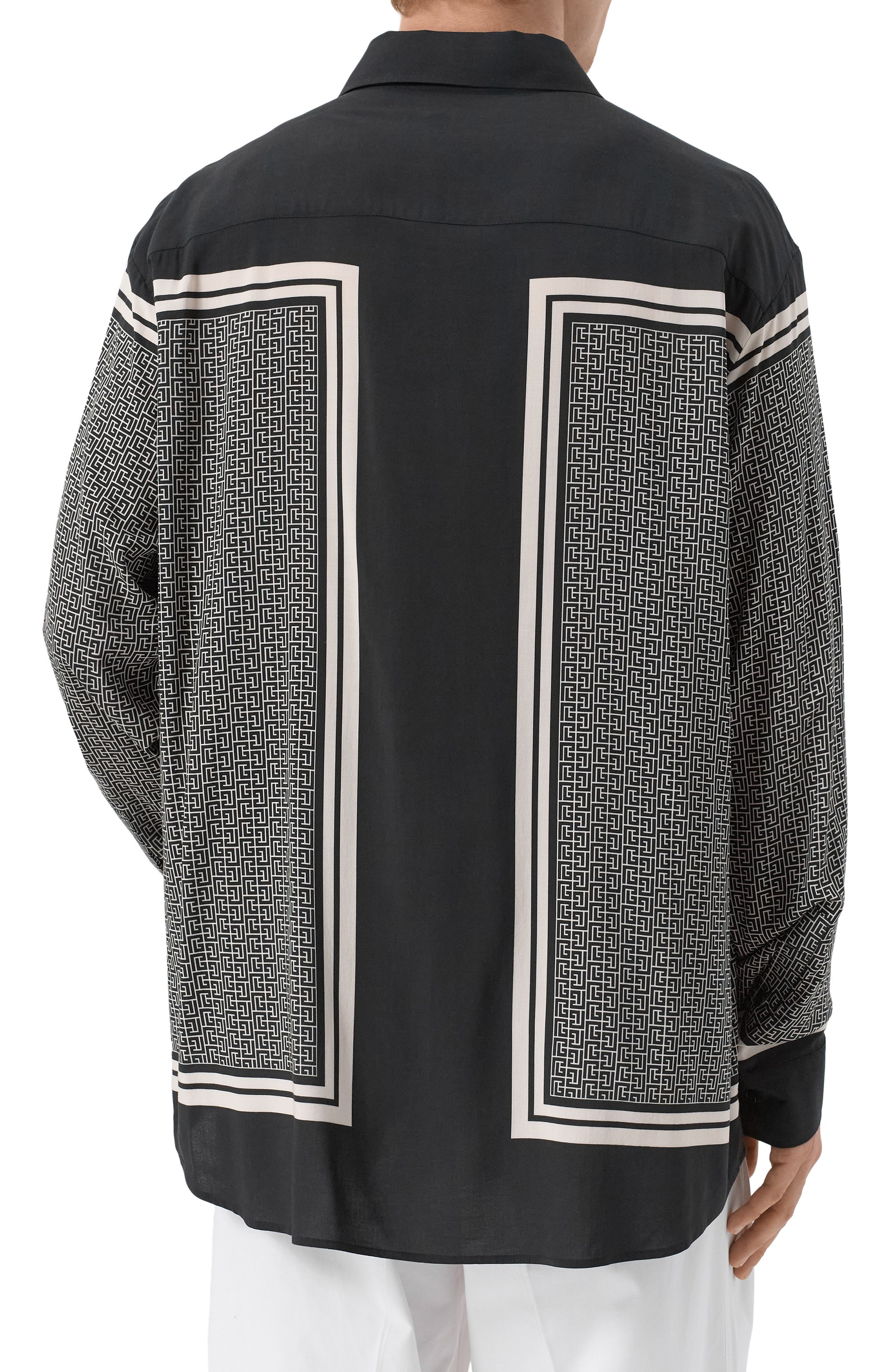 Рубашка из вискозы BALMAIN, арт. BH1HS184/XG42, фото 4