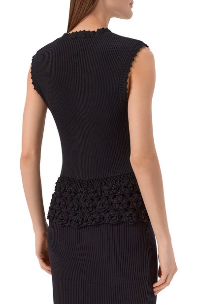 Хлопковый жилет GANNI, арт. A1070251, фото 4