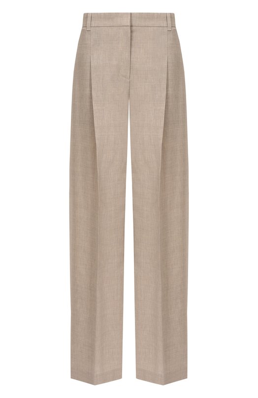 Шерстяные брюки BOSS 50554965 Бежевый 50554965