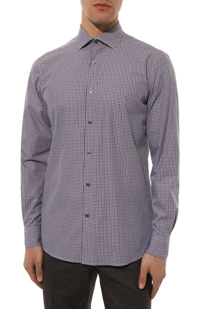 Хлопковая рубашка ZEGNA, арт. UDX02A7/SRF5, фото 3