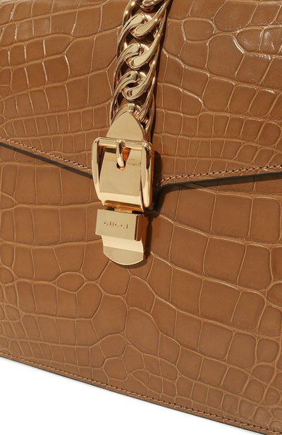 Сумка sylvie 1969 из кожи аллигатора GUCCI, арт. 431665 EV40G, фото 3