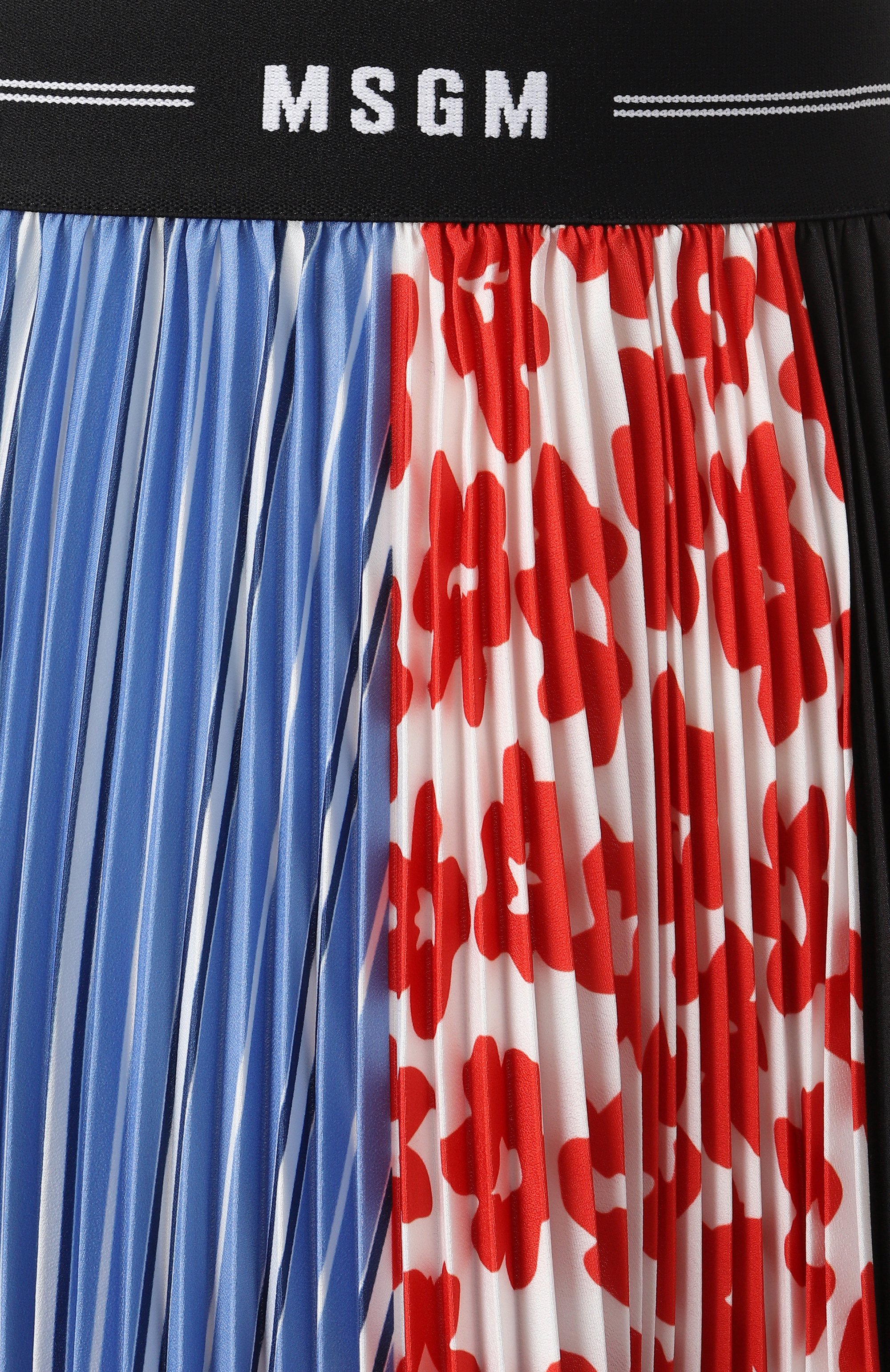 Плиссированная юбка MSGM разноцветного цвета по цене 55750 руб., арт. 3841MDD25P/257265, фото 6 Плиссированная юбка MSGM, арт. 3841MDD25P/257265, фото 6