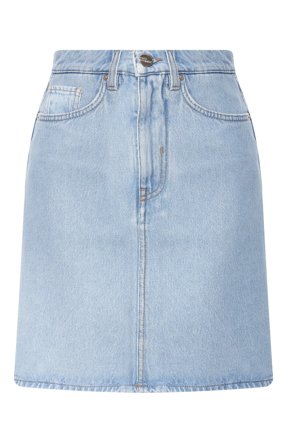 Джинсовая юбка TWO WOMEN IN THE WORLD голубого цвета по цене 16000 руб., арт. NICHE/UVTE6, фото 1 Джинсовая юбка TWO WOMEN IN THE WORLD, арт. NICHE/UVTE6, фото 1