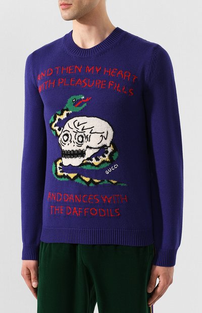 Джемпер из смеси шерсти и хлопка GUCCI, арт. 572639/XKA09, фото 3