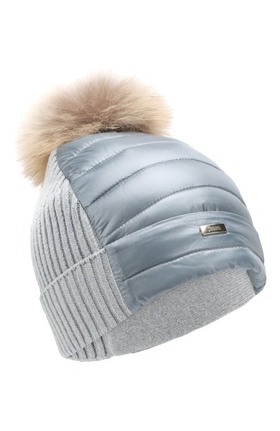 Утепленная шапка с меховым помпоном HERNO, арт. BER001G/12017, фото 1