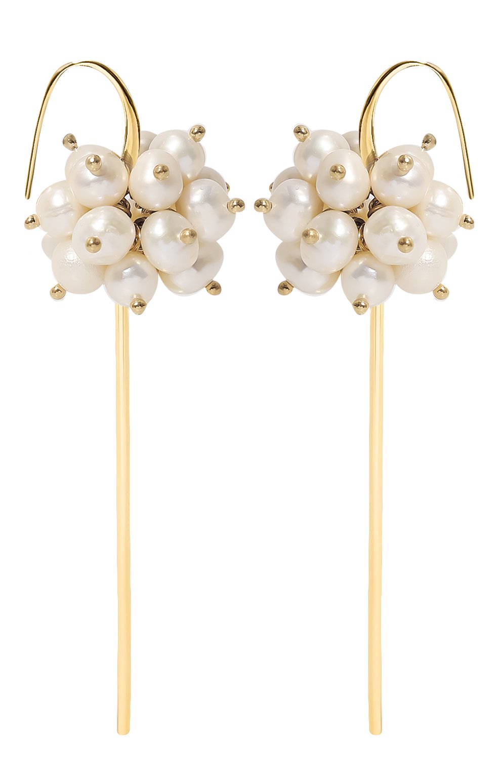 Серьги CRYSTALLINE JEWELLERY золотого цвета по цене 18480 руб., арт. 378, фото 1 Серьги CRYSTALLINE JEWELLERY, арт. 378, фото 1