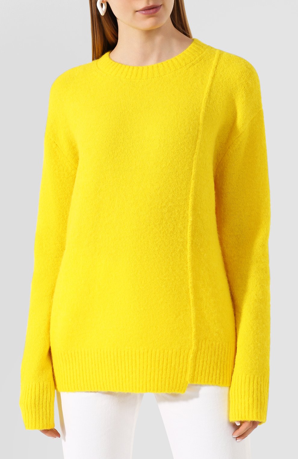 Свитер ACNE STUDIOS желтого цвета по цене 33450 руб., арт. A60130/W, фото 3 Свитер ACNE STUDIOS, арт. A60130/W, фото 3