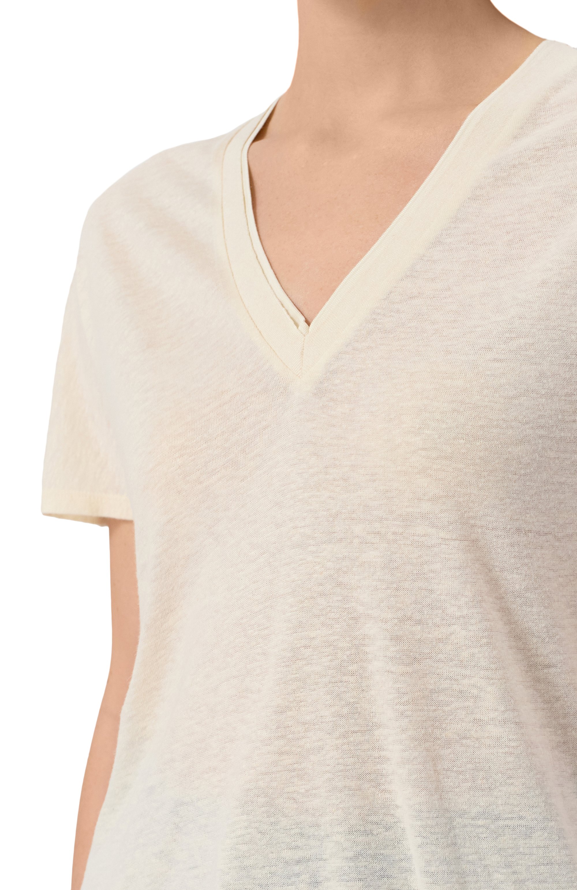 Футболка из вискозы и льна BOSS, арт. 50537543, фото 5