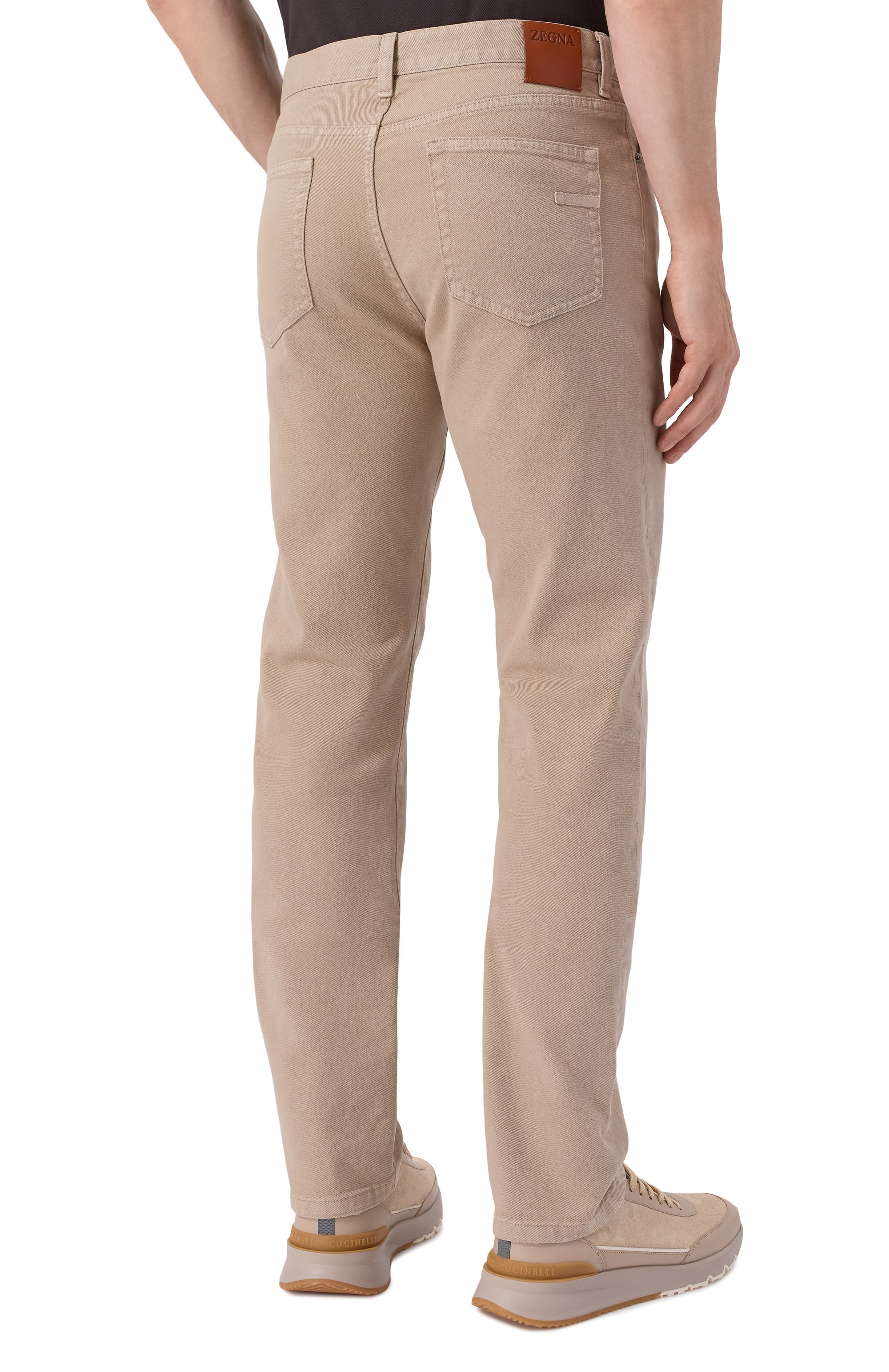 Джинсы ZEGNA бежевого цвета по цене 99200 руб., арт. CITY/RUFI45A9, фото 4 Джинсы ZEGNA, арт. CITY/RUFI45A9, фото 4