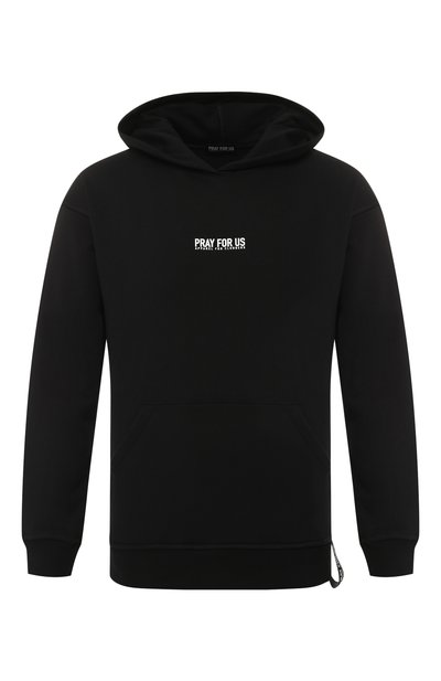 Хлопковое худи PRAY FOR US, арт. BRH 02 BLACK, фото 1