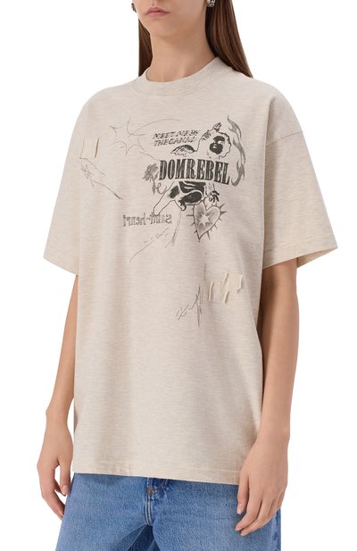 Хлопковая футболка DOMREBEL, арт. UPWARD T-SHIRT, фото 3