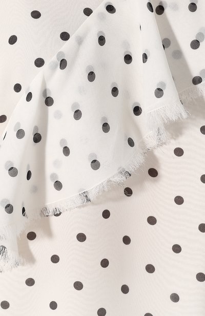 Шелковый топ BALMAIN черно-белого цвета по цене 118500 руб., арт. TF10108/I334, фото 5 Шелковый топ BALMAIN, арт. TF10108/I334, фото 5