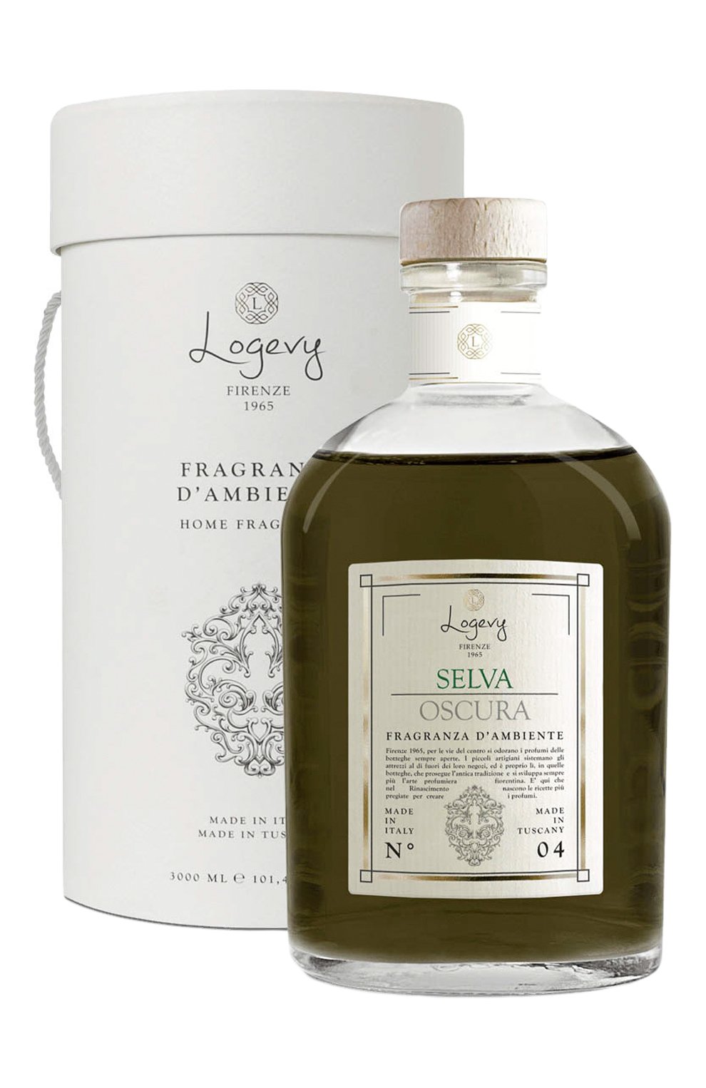 Диффузор selva oscura / "темный лес" (ваза 3000ml + рефил 6x500ml) LOGEVY FIRENZE 1965, арт. 8050519370035, фото 2