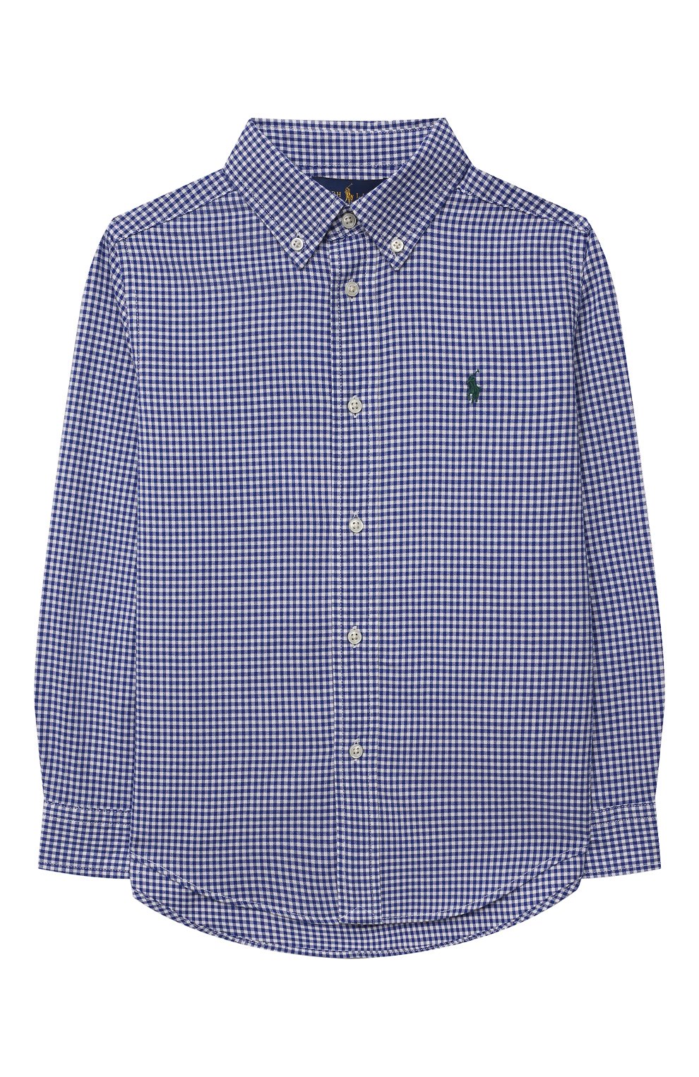 Хлопковая рубашка POLO RALPH LAUREN голубого цвета по цене 8710 руб., арт. 321845293, фото 1 Хлопковая рубашка POLO RALPH LAUREN, арт. 321845293, фото 1