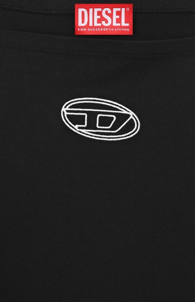 Хлопковый сарафан DIESEL черного цвета по цене 10900 руб., арт. J02635/KYA0L, фото 3 Хлопковый сарафан DIESEL, арт. J02635/KYA0L, фото 3