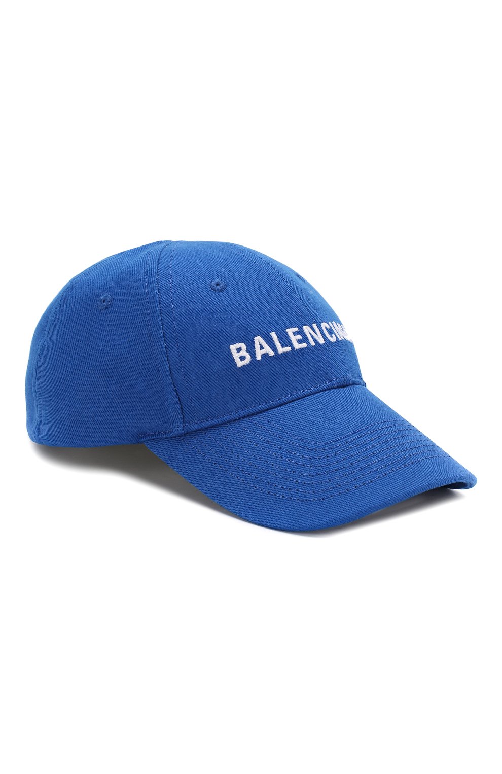 Хлопковая бейсболка BALENCIAGA синего цвета по цене 27700 руб., арт. 590758/310B2, фото 1 Хлопковая бейсболка BALENCIAGA, арт. 590758/310B2, фото 1