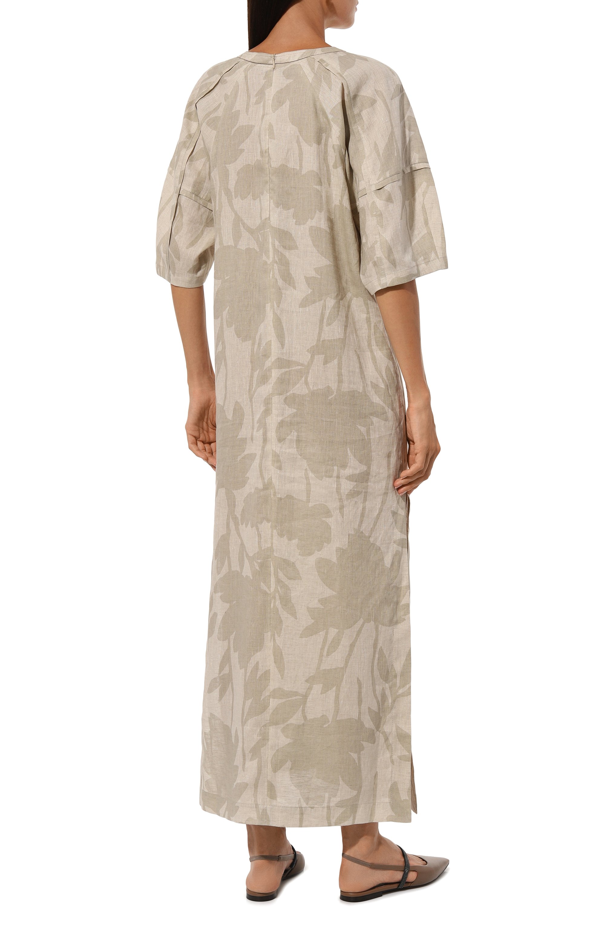 Льняное платье BRUNELLO CUCINELLI, арт. MB650A5193, фото 4