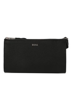 Мужской кожаное портмоне BOSS черного цвета, арт. 50512149 | Фото 1 (Нос: Не проставлено; Материал: Натуральная кожа; Материал сплава: Проставлено)