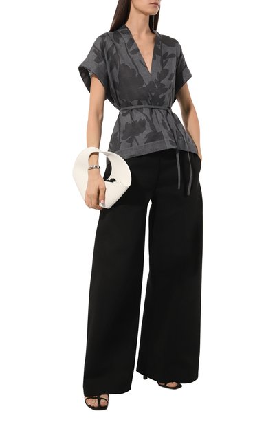 Льняной жакет-кимоно BRUNELLO CUCINELLI, арт. MB650B1344, фото 2