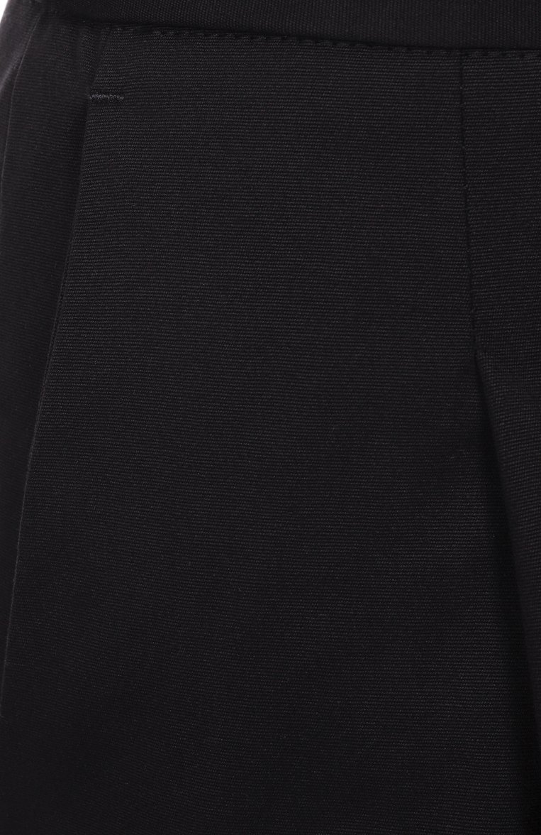 Женские хлопковые брюки MSGM черного цвета, арт. 3841MDP20/257138 | Фото 6 (Материал внешний: Хлопок; Женское Кросс-КТ: Брюки-одежда; Стили: Кэжуэл; Силуэт Ж (брюки и джинсы): Прямые; Длина (брюки, джинсы): Стандартные)