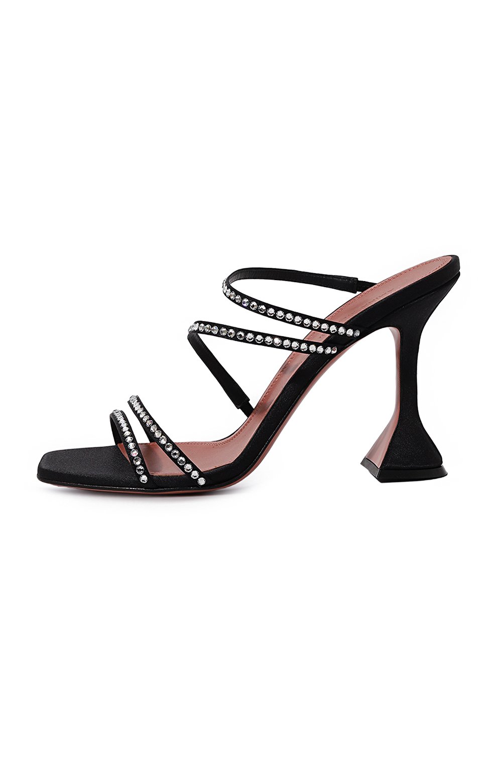 Текстильные мюли naima AMINA MUADDI черного цвета по цене 87550 руб., арт. NAIMA CRYSTAL/SATIN, фото 4 Текстильные мюли naima AMINA MUADDI, арт. NAIMA CRYSTAL/SATIN, фото 4