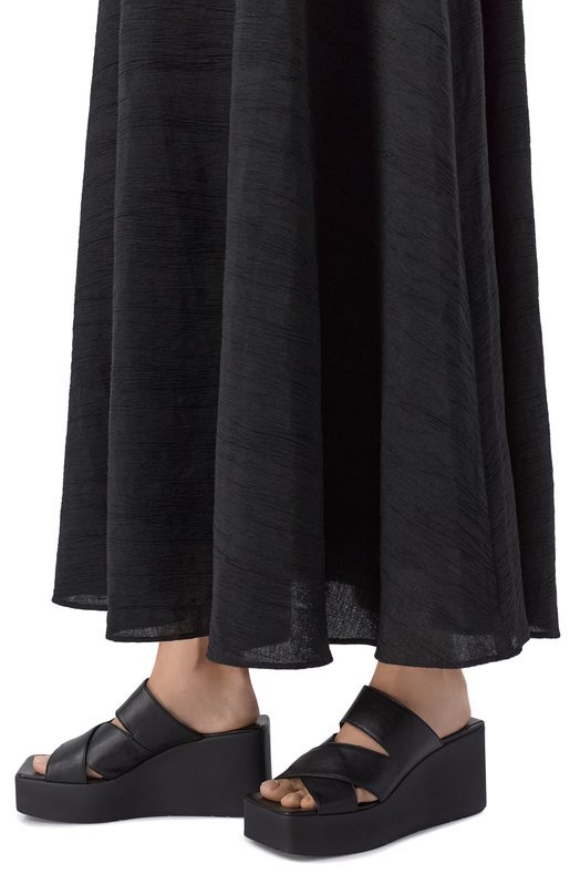 Кожаные сабо K10_Block Vic Matie 1K5450D_K10C070101 Чёрный  1K5450D_K10C070101 Фото 2