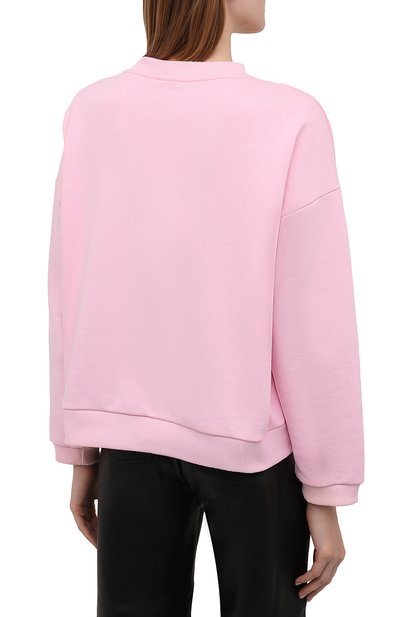 Хлопковый свитшот SEVEN LAB розового цвета по цене 7350 руб., арт. SW RS G019 pink, фото 4 Хлопковый свитшот SEVEN LAB, арт. SW RS G019 pink, фото 4