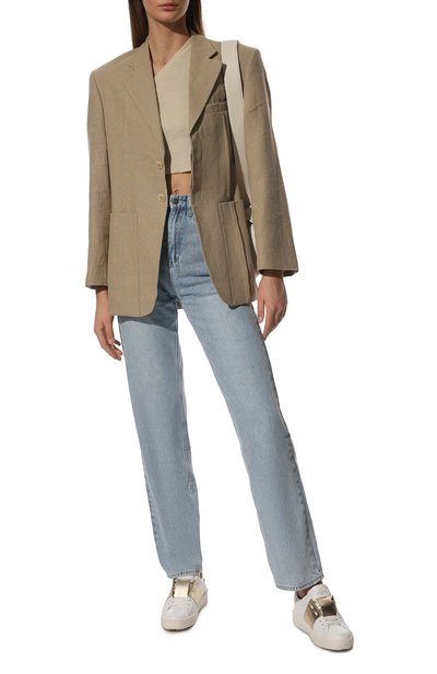 Кожаные кеды open VALENTINO, арт. ZW2S0781/FLR, фото 2