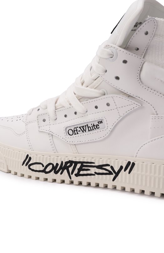 Кожаные кеды 3.0 Off Court Courtesy Off-White 0MIA065C99LEA007 Белый  0MIA065C99LEA007 Фото 7