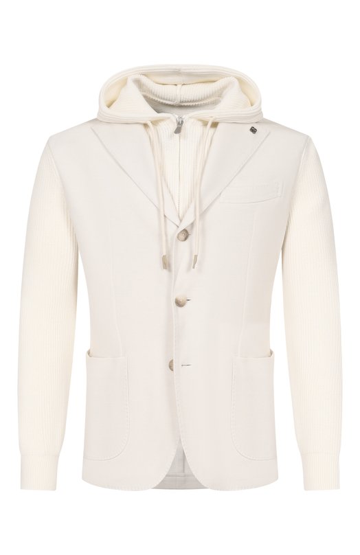 Хлопковый пиджак Gran Sasso 23133/76016 Кремовый 23133/76016