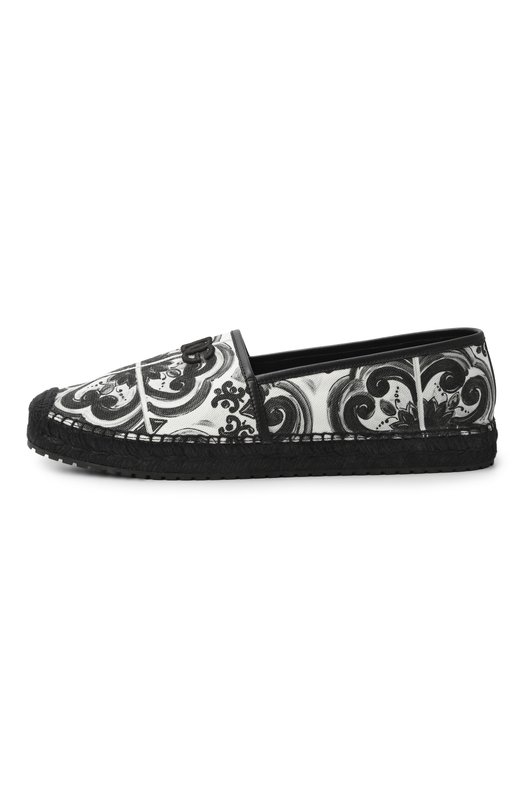 Текстильные эспадрильи Dolce & Gabbana A50730/AD506 Чёрно-белый  A50730/AD506 Фото 4