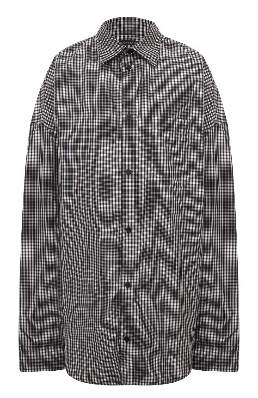 Рубашка BALENCIAGA черно-белого цвета по цене 151500 руб., арт. 725395/TLM11, фото 1 Рубашка BALENCIAGA, арт. 725395/TLM11, фото 1