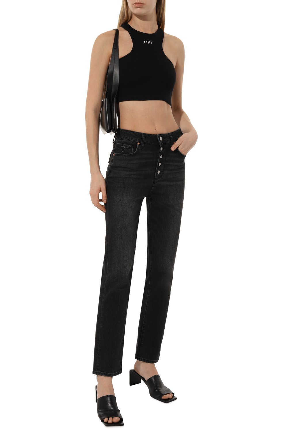 Хлопковый топ OFF-WHITE, арт. 0WAD086C99JER002, фото 2