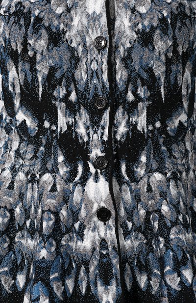 Кардиган из смеси шелка и вискозы ALEXANDER MCQUEEN синего цвета по цене 227500 руб., арт. 585246/Q1AG2, фото 5 Кардиган из смеси шелка и вискозы ALEXANDER MCQUEEN, арт. 585246/Q1AG2, фото 5