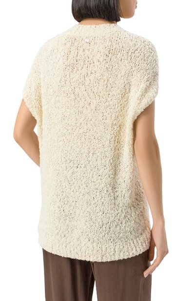 Жилет из шелка и кашемира AGNONA, арт. KV09020/0U030M, фото 4