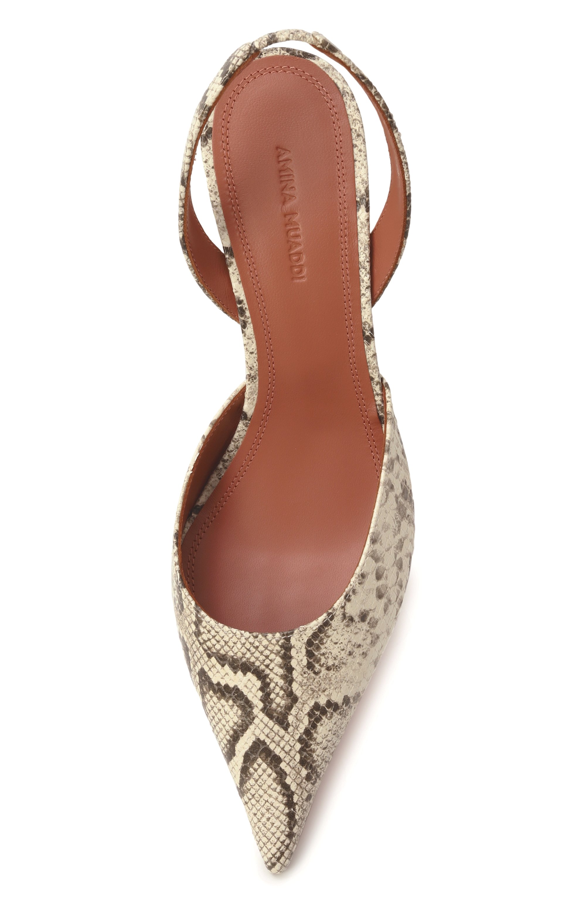 Кожаные туфли sofia sling 60 AMINA MUADDI бежевого цвета по цене 78100 руб., арт. S0FIA SLING 60, фото 6 Кожаные туфли sofia sling 60 AMINA MUADDI, арт. S0FIA SLING 60, фото 6