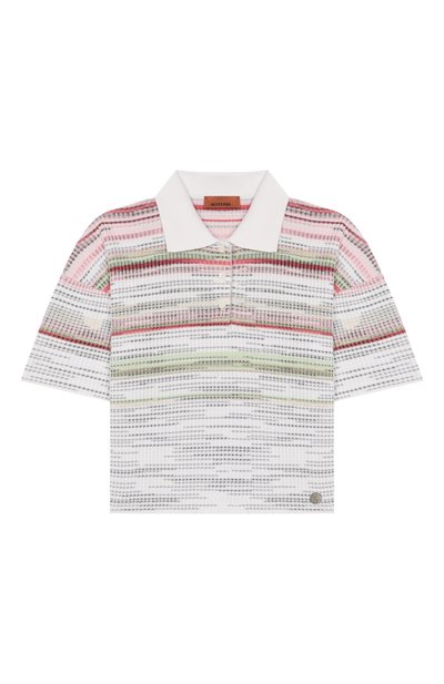 Поло из хлопка и вискозы MISSONI, арт. MY9A31/X0264