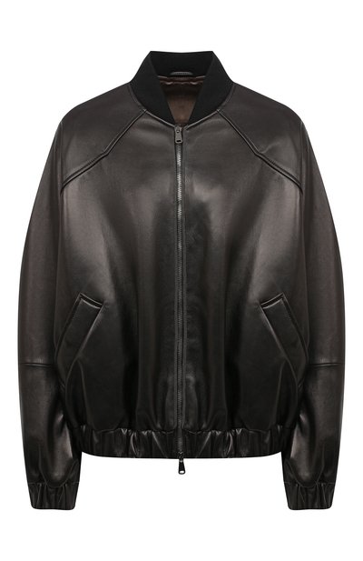 Женский кожаный бомбер BRUNELLO CUCINELLI, арт. MPNVS8318