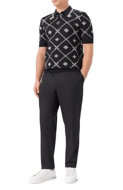 Поло из шерсти и ш�елка DOLCE & GABBANA, арт. GXZ02T/JGMA7, фото 2