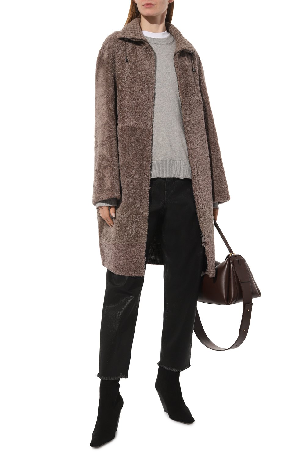 Дубленка из овчины MANZONI24, арт. 23M1230-S18CX, фото 2