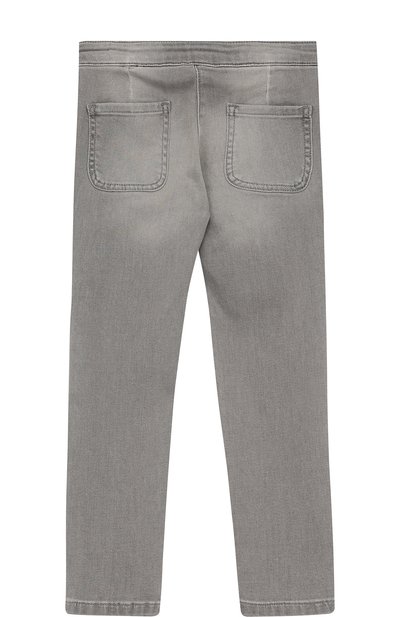 Джинсы прямого кроя с плетеной вставкой на поясе CHLOÉ серого цвета по цене 15550 руб., арт. C14522/6A-12A, фото 2 Джинсы прямого кроя с плетеной вставкой на поясе CHLOÉ, арт. C14522/6A-12A, фото 2