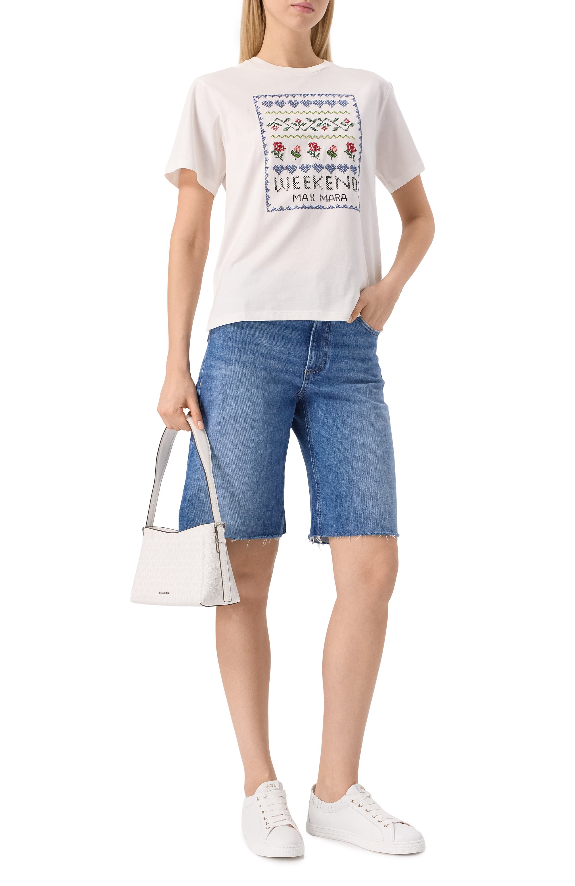 Хлопковая футболка WEEKEND MAX MARA, арт. CABINA, фото 2