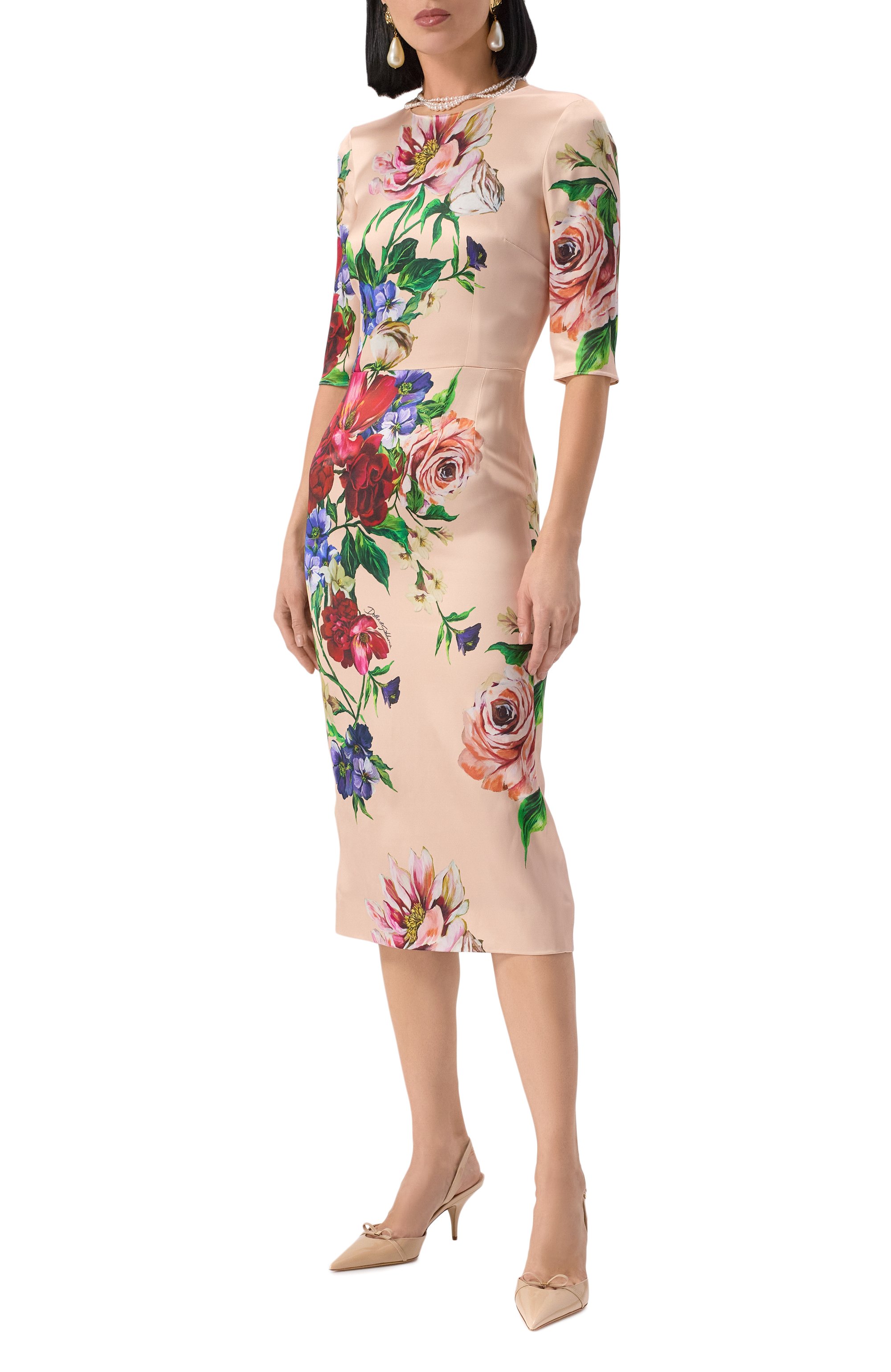 Атласное платье DOLCE & GABBANA, арт. F6EAJT/FSIB5, фото 3