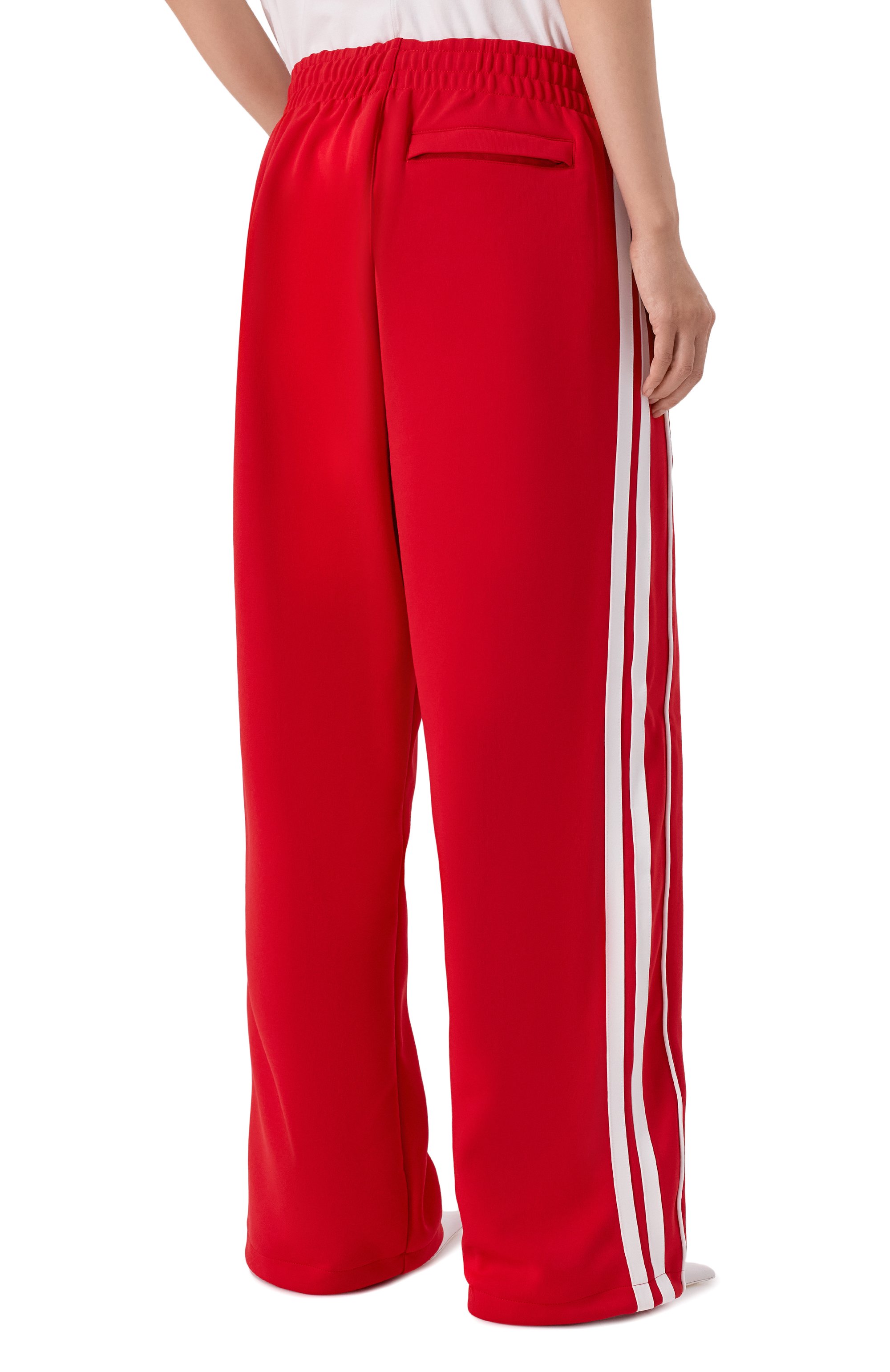 Брюки VETEMENTS красного цвета по цене 109500 руб., арт. UH76GP100R, фото 4 Брюки VETEMENTS, арт. UH76GP100R, фото 4