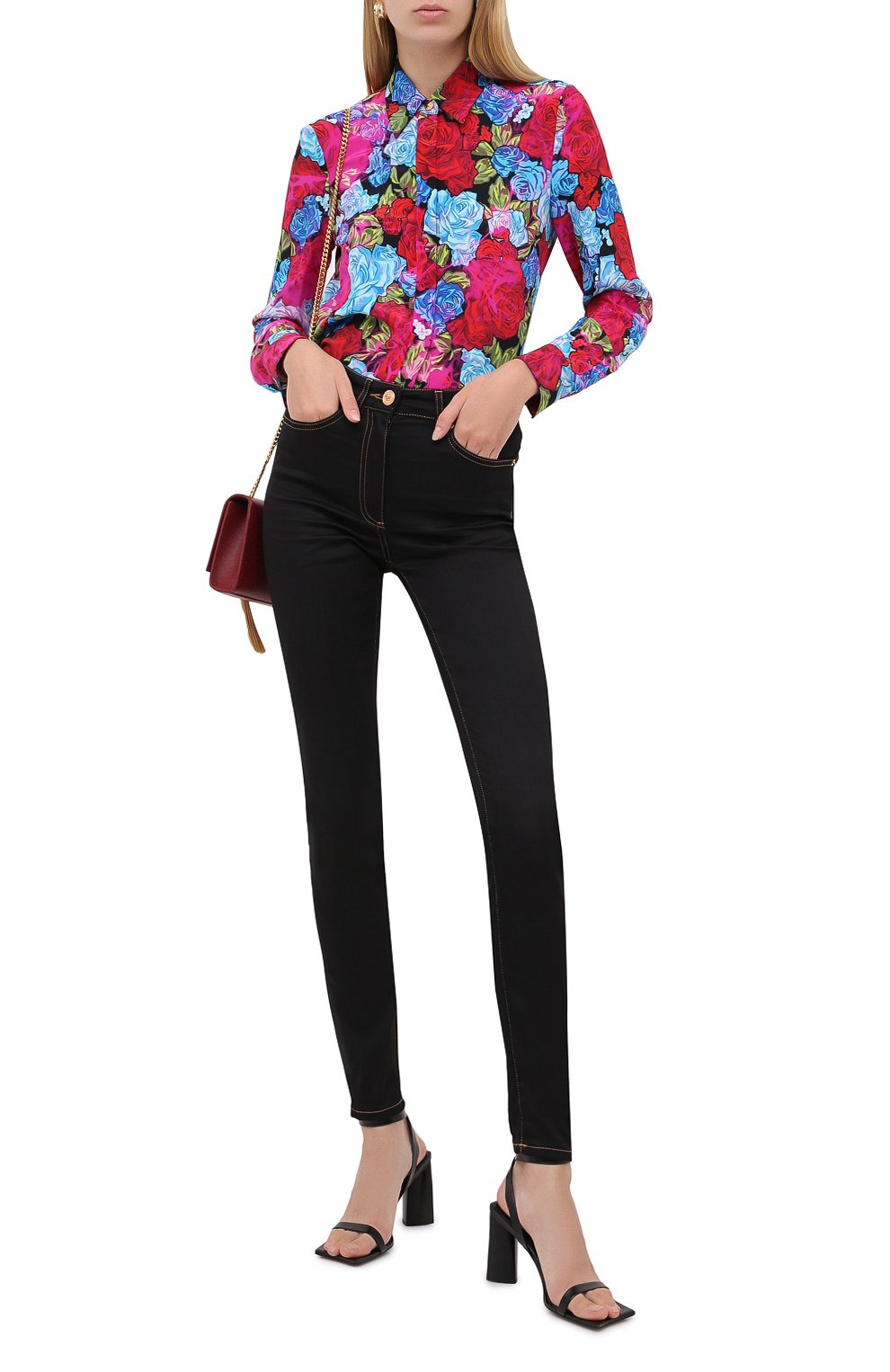 Джинсы VERSACE черного цвета по цене 79950 руб., арт. A84996/A235996, фото 2 Джинсы VERSACE, арт. A84996/A235996, фото 2