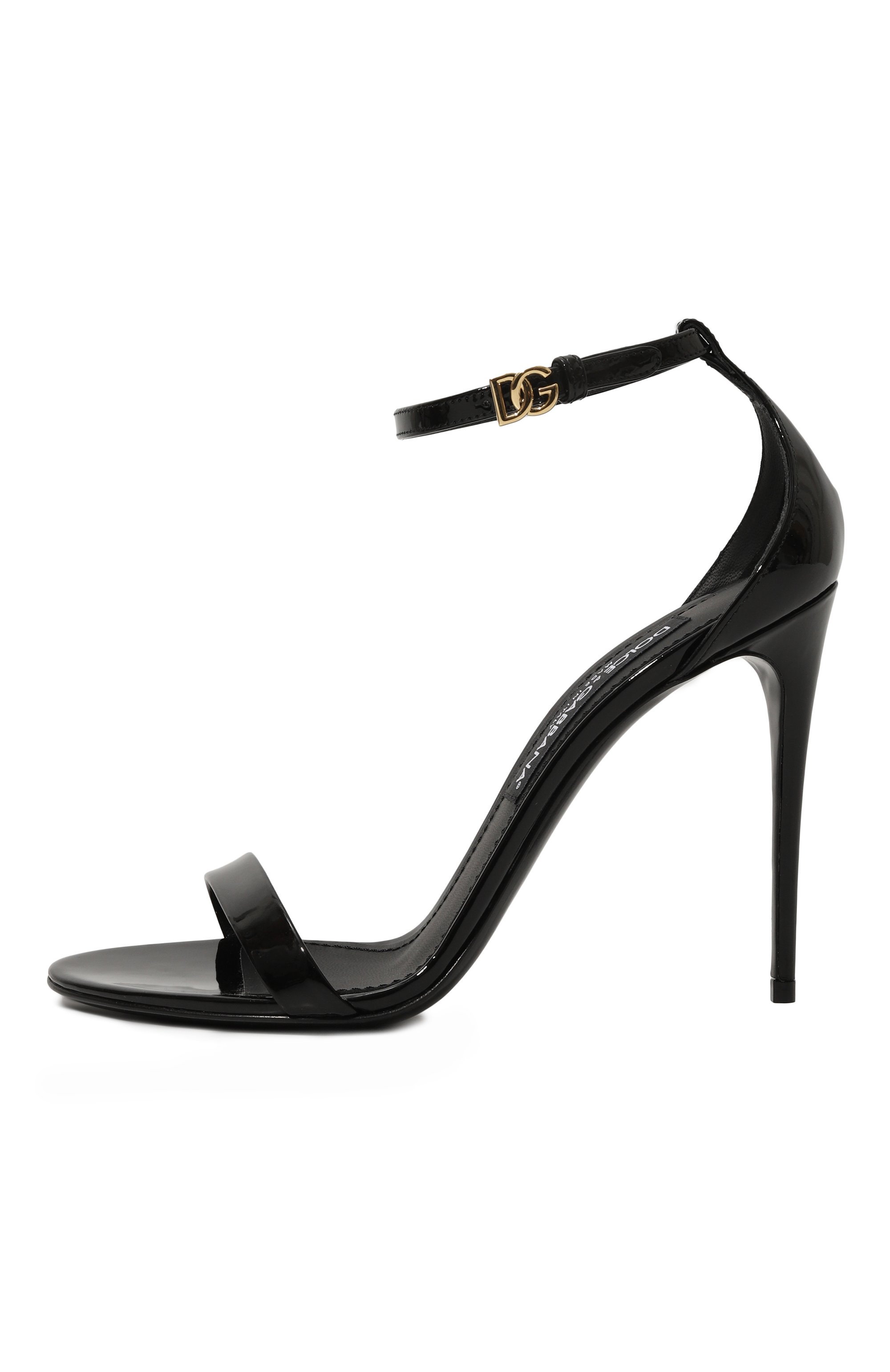 Кожаные босоножки keira DOLCE & GABBANA черного цвета по цене 74000 руб., арт. CR1698/A1471, фото 4 Кожаные босоножки keira DOLCE & GABBANA, арт. CR1698/A1471, фото 4
