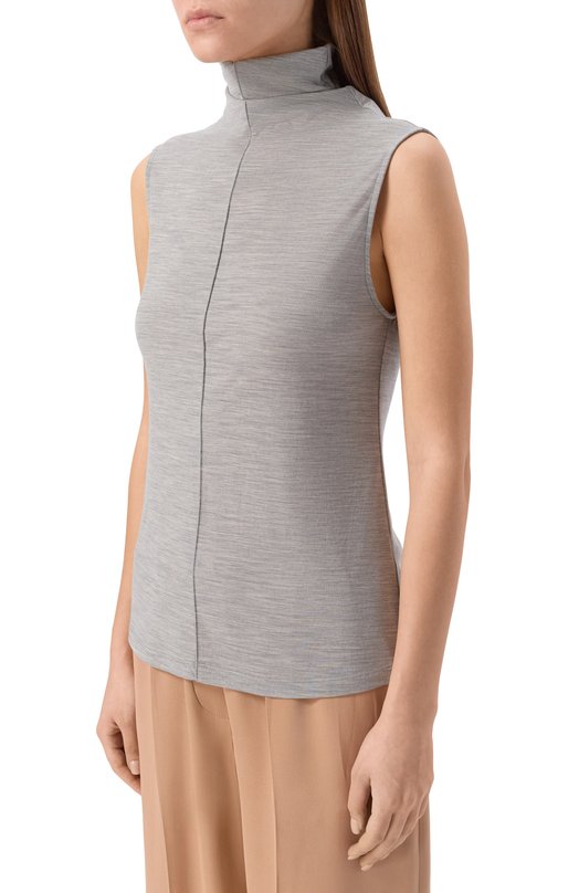 Топ из лиоцелла и шерсти 12 STOREEZ 133029 Серый  133029 Фото 3