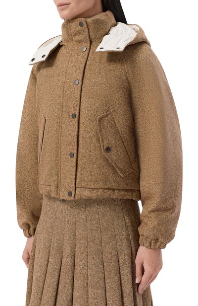 Пуховая куртка из шерсти BRUNELLO CUCINELLI, арт. MD0023657, фото 3